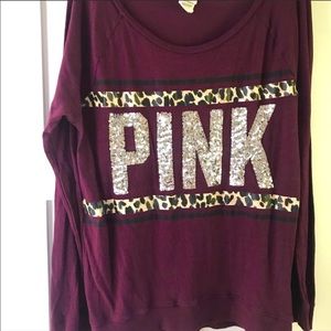 Victoria Secret Pink sequin long-sleeve